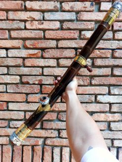 Điếu Cày Tre Gai Dáng Cong Bọc Đồng TG43 đẳng cấp sang trọng