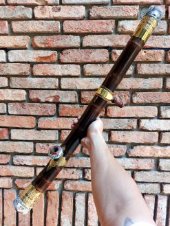 Điếu Cày Tre Gai Dáng Cong Bọc Đồng TG43 đẳng cấp sang trọng