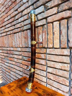 Điếu Cày Tre Gai Dáng Cong Bọc Đồng TG43 đẳng cấp sang trọng