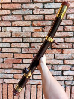 Điếu Cày Tre Gai Dáng Cong Bọc Đồng TG45 đẳng cấp sang trọng