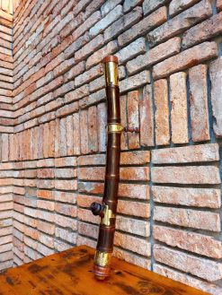 Điếu Cày Tre Gai Dáng Cong Bọc Đồng TG45 đẳng cấp sang trọng