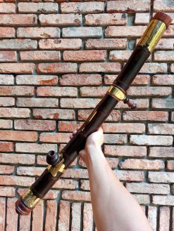 Điếu Cày Tre Gai Dáng Cong Bọc Đồng TG45 đẳng cấp sang trọng