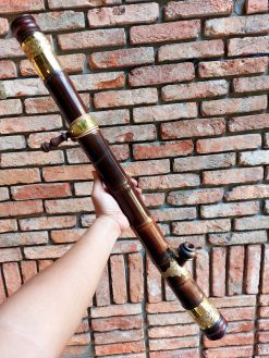 Điếu Cày Tre Gai Dáng Cong Bọc Đồng TG46 đẳng cấp sang trọng