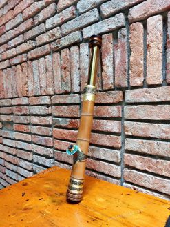 Điếu cày trúc mini rút nhiều mắt bọc đồng 2 lớp MNT15 độc đẹp