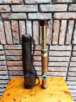 Thuốc Lào Phú Gia - Tinh Hoa Thuốc Lào Mộc 121 Điếu cày trúc mini rút nhiều mắt bọc đồng 2 lớp MNT15 độc đẹp