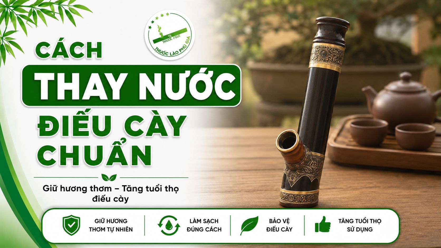 cách thay nước điếu cày sao cho đúng cách