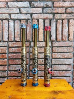 Điếu cày mini rút đồng khối khảm rồng nõ ngọc DK06 bền đẹp 3 dieu cay mini rut dong khoi kham rong dk03