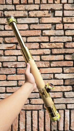 Điếu cày nứa mini rút bọc đồng trơn MNN013