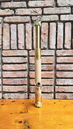 Điếu cày nứa mini rút bọc đồng trơn MNN013