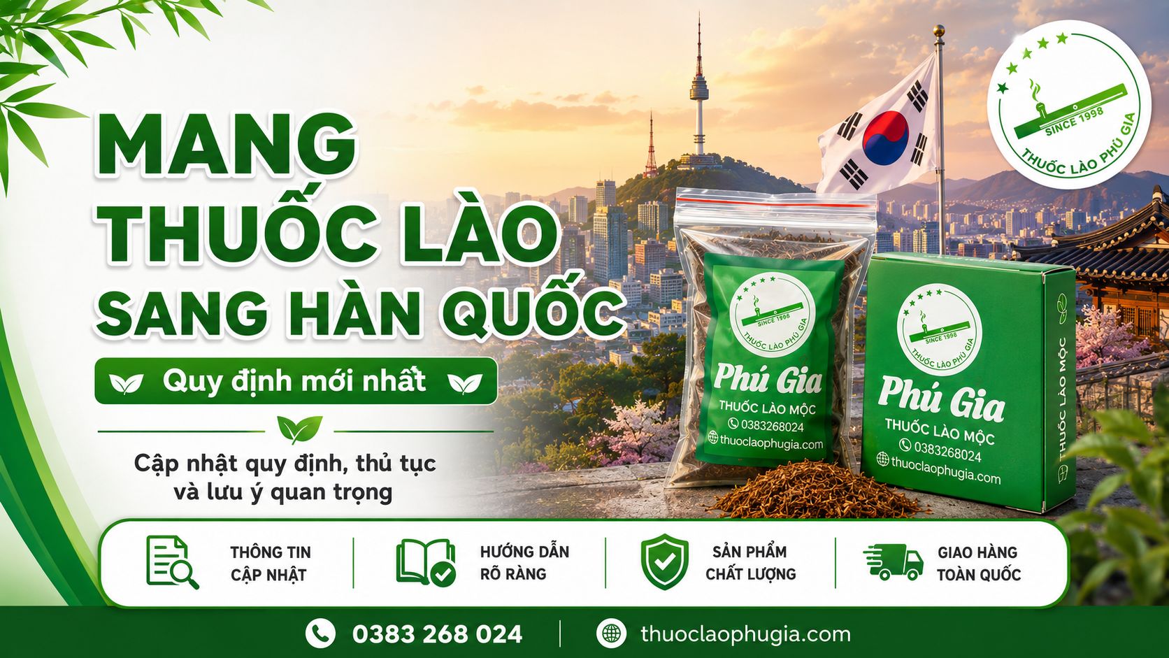 Mang thuốc lào sang Hàn Quốc được không?