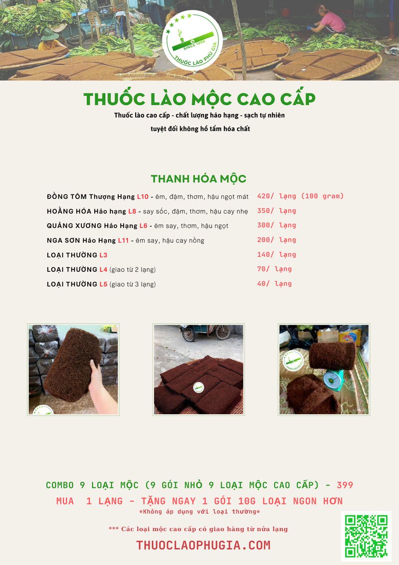 Mua thuốc lào ngon Hà Nội ở đâu chuẩn mộc, không hồ tẩm hóa chất, chất lượng cao? 5 bán thuốc lào thanh hoá tại hà nội