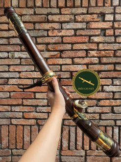 Điếu cày Tre nhiều mắt bọc đồng hai lớp chân sừng nỏ sừng - TG54 6 tg54 3