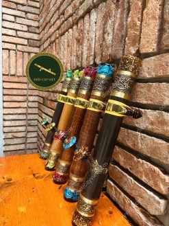 MNT16 - Điếu cày mini trúc rút bọc đồng trạm nổi đế ngọc 1 mnt16 1